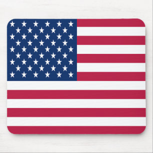 Tapis De Souris Jour de l'Indépendance du drapeau des États-Unis