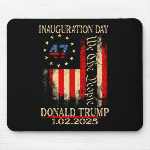 Tapis De Souris Jour de l'investiture de Trump 2025 Président Dona