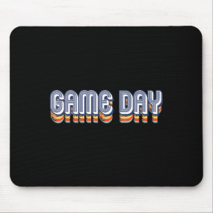 Tapis De Souris Jour de match vintage Football volley-ball rétro