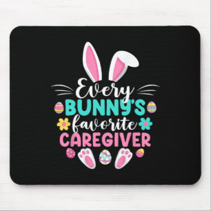 Tapis De Souris Jour de Pâques Favori de chaque lapin