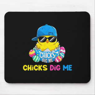 Tapis De Souris Jour de Pâques Poussins me creuser Cool Chick à éc