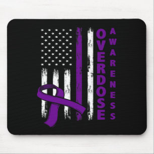 Tapis De Souris Jour de sensibilisation Usa American Flag Surdose