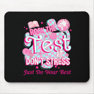 Tapis De Souris Jour de test Rock The Test Motivation pour enseign