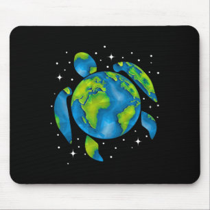 Tapis De Souris Jour des terres 2025 Restaurer Recycle Sea Turtle