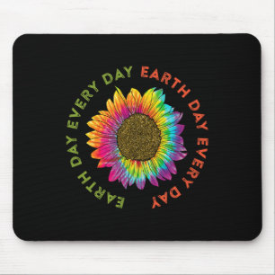 Tapis De Souris Jour des terres chaque jour Hippie Tie Dye tournes