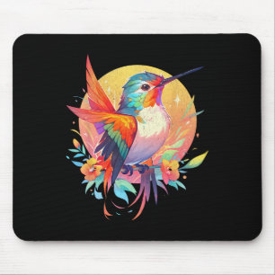 Tapis De Souris Jour des terres d'observation d'oiseaux de colibri