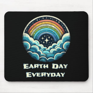 Tapis De Souris Jour des terres Everyday Globe Rainbow Jour des te
