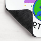 Tapis De Souris Jour des terres heureux (Coin)