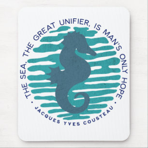 Tapis De Souris Jour des terres, Hippocampe et Vagues, Nettoyer l'