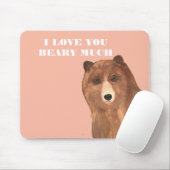 Tapis De Souris Jour des Valentines Je t'aime beaucoup (Avec souris)