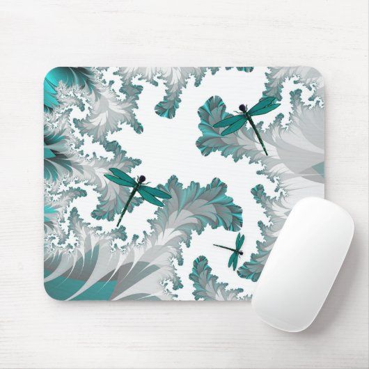 Tapis De Souris Jour d'été libellules Mousepad (Avec souris)