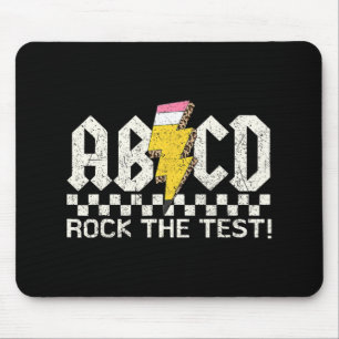 Tapis De Souris Jour Enseignant Test Retro Abcd Rock Test Jour Sch