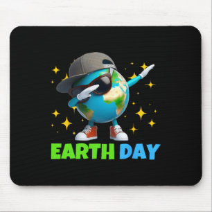 Tapis De Souris Jour heureux de la Terre Jour des terres amusant e
