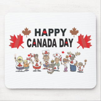 Tapis De Souris Jour heureux du Canada