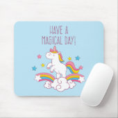 Tapis De Souris Jour magique Rainbow Unicorn Mousepad (Avec souris)