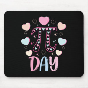 Tapis De Souris Jour Pi 3.14 Symbole Pi Funny Jour Pi Candy Coeur