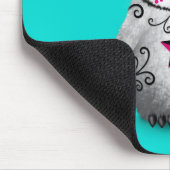 Tapis De Souris Jour rose du bleu mort de pingouin de crâne de (Coin)