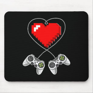 Tapis De Souris Jour Vidéo Contrôleur Coeur Gamer Cadeaux Garçons