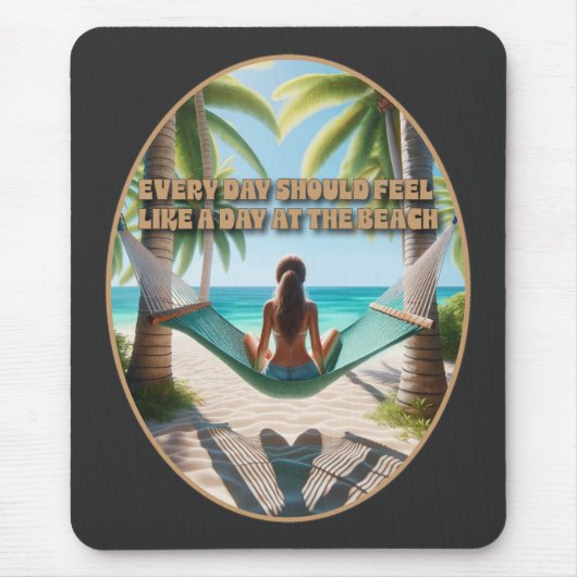 Tapis De Souris Journée à la plage (Devant)
