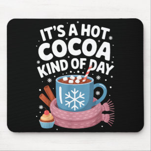 Tapis De Souris Journée Chocolat Chaud Cozy Boisson D'hiver Amoure