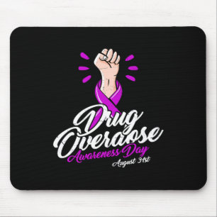 Tapis De Souris Journée de sensibilisation à la surdose de drogue