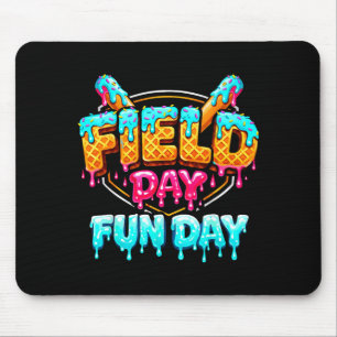 Tapis De Souris Journée de terrain Baseball Drip Jour de plaisir C