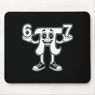 Tapis De Souris Journée drôle 3.14 symbole 67 mème blague mathémat