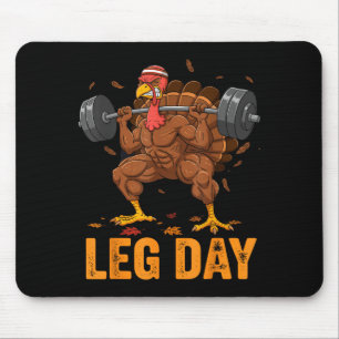 Tapis De Souris Journée drôle de jambes de dinde de Thanksgiving à
