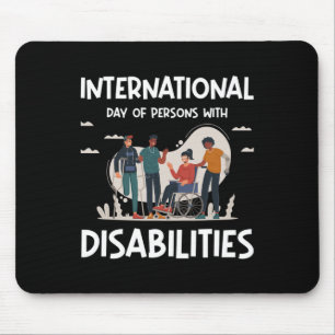 Tapis De Souris Journée Internationale Des Personnes Handicapées