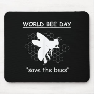 Tapis De Souris Journées Mondiales Des Abeilles - Sauvez Les Abeil