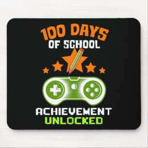 Tapis De Souris Jours De Réussite De L'École Jeu Vidéo Déverrouill
