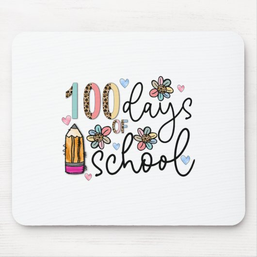 Tapis De Souris Jours d'école 100e jour d'école (Devant)