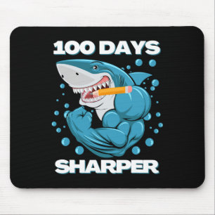Tapis De Souris Jours Sharper Shark Plaisir 100 Jours D'École
