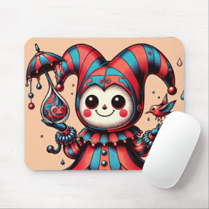Tapis De Souris Jovial Jester et Feathered Friend