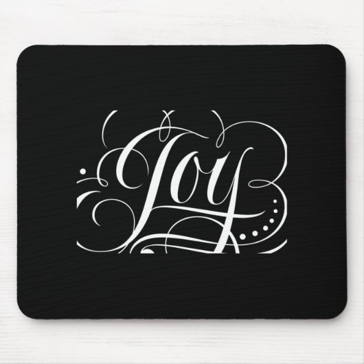 Tapis De Souris Joy To The World Fancy Swirly Girly Christmas T Sh (Devant)