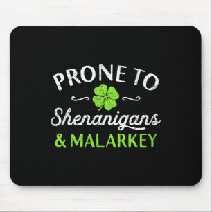 Tapis De Souris Joyeuse Fête de la Saint-Patrick Mignonne Prone Au