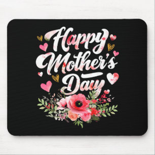 Tapis De Souris Joyeuse fête des mères drôle fleurs mignonnes femm