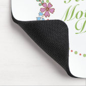 Tapis De Souris Joyeuse Fête des Mères Florale Wreath Mousepad (Coin)