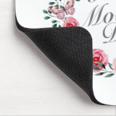 Tapis De Souris Joyeuse Fête des Mères Florale Wreath Mousepad (Coin)