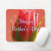 Tapis De Souris Joyeuse Fête des Mères Rose I (Avec souris)