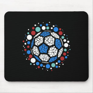 Tapis De Souris Joyeuse Fête des Points 2025 Football à pois Ll Am