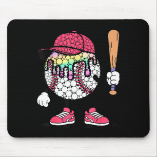 Tapis De Souris Joyeuse Fête des Points Points à pois Baseball Enf