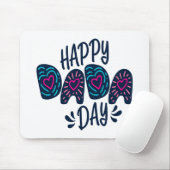 Tapis De Souris Joyeuse fête du Dada Bonne Fête des pères | Panier (Avec souris)