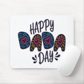 Tapis De Souris Joyeuse fête du Dada Bonne Fête des pères | Panier (Avec souris)