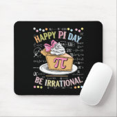Tapis De Souris Joyeuse Fête Pi Drôle de Math Coach Professeur Pi (Avec souris)