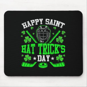 Tapis De Souris Joyeuse Saint Hat Trick Day de hockey sur glace Sa
