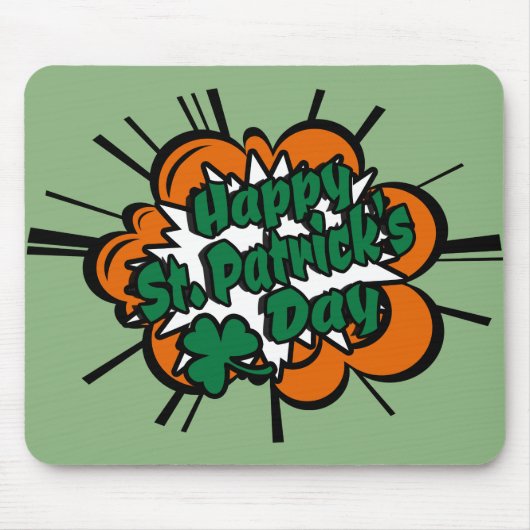 Tapis De Souris Joyeuse Saint-Patrick (Devant)