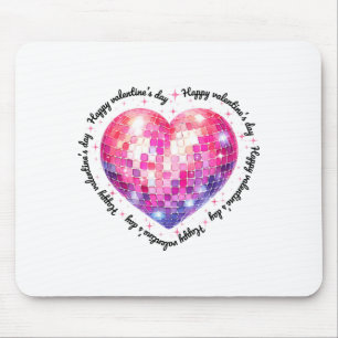 Tapis De Souris Joyeuse Saint-Valentin Coquette Nk Boule Disco Cœu