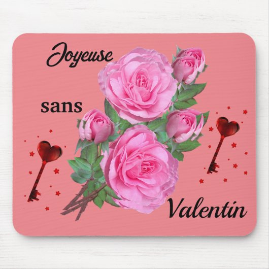 tapis de souris "joyeuse sans Valentin" (Devant)