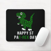 Tapis De Souris Joyeuse St Patrick Patrex T-rex Dinosaure Drôle (Avec souris)